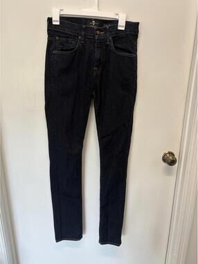 7 For All Mankind Paxtyn Foolproof Denim Jeans - Dark Blue Size 29